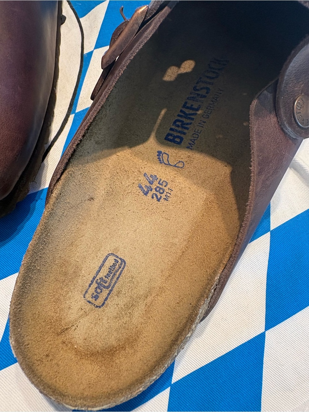 Birkenstock Men's Dark Brown Leather Slip-On Clogs - Picture 4 of 4